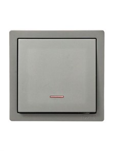 Lezard LETO Выключатель с подсветкой платина 752-3500-111