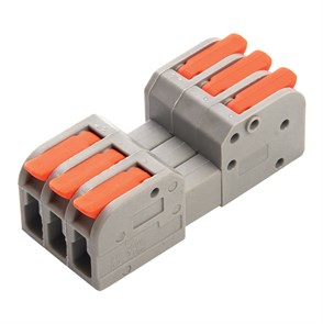 STEKKER Клемма монтажная компактная для фазных проводников, 3 контактные группы, LD221-423 19874