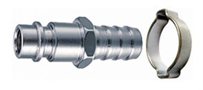 Кратон Переходник бысторазъемный, рапид штуцер – елочка 8мм с обжимным кольцом 8x13мм 3 01 05 027