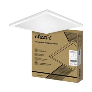 NEOX Панель светодиодная универсальная ГРИЛЬЯТО ДВО-02 G3665-ОПАЛ 36Вт 6500К IP40 588х588x19мм 4690612062884