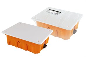 TDM Распаячная коробка СП 120х92х45мм, крышка, пл. лапки, IP20, инд. штрихкод SQ1403-1028