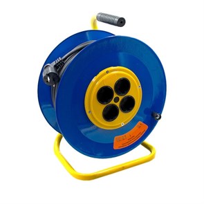 Удлинитель на металлической катушке СЕВЕР plus 30 м 4 розетки без заземления КГ2х2,5 КГ 7042