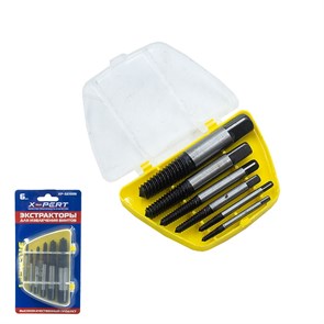 X-PERT Набор Экстракторы 6 pcs XP-SE1006 для извлечения винтов XP-SE1006