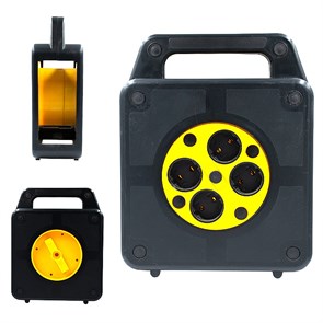 Каркас катушки для удлинителей без провода D250 мм 4 розетки ЧЕМОДАН Москва SP-00600