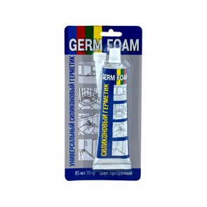 GERM FOAM Герметик силикон в тюбике УНИВЕРСАЛЬНЫЙ белый 85мл-70гр 618-13