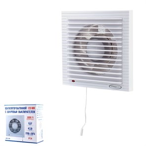 Standart Luxe Вентилятор вытяжной с шнуровым выключателем 120мм белый 15W АРС12-С3P АРС12-С3P