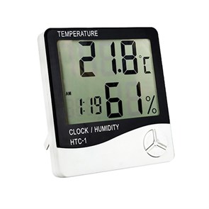 Электронный термометр с гигрометром НТС-1 влажность часы SP-193