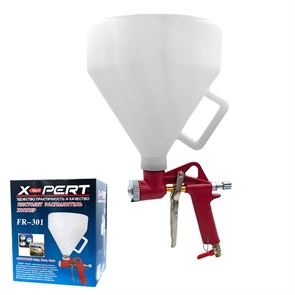 X-PERT Краскопульт распылитель хоппер FR-301 штукатурный пневматический FR-301