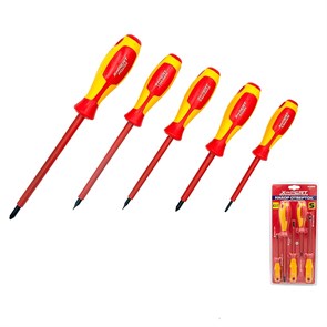 X-PERT Набор отверток XP-0305 диэлектрических 5 в 1 блистер XP-0305