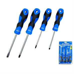 X-PERT Набор отверток XP-0306 с намагниченным шлицем 4 в 1 блистер XP-0306