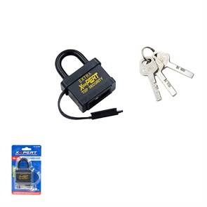 X-PERT Замок навесной BL-70 чугун в пластиковом корпусе 70мм в XP-BL1703