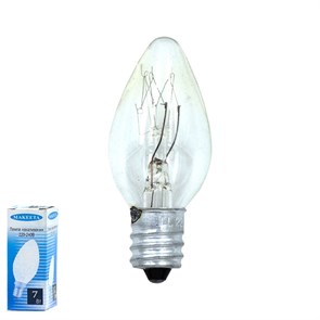 Лампа накаливания Е12 7Вт для ночников и светильников SP-246