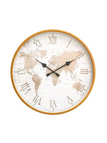 Часы настенные интерьерные «Карта мира», плавный ход, циферблат d-50 см 10766258