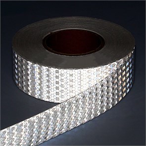 Светоотражающая лента, самоклеящаяся, белая, 5 см х 45 м 1404120