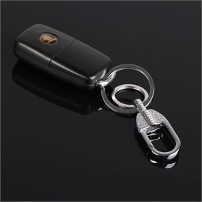 Cartage Брелок для ключей, зажим, два кольца, хром 5364731 2533006