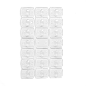 Держатель самоклеящийся для проводов и гирлянд ТУНДРА krep, 14×18 мм, многоразовые, 20 шт. 6851786