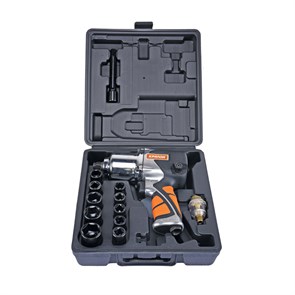 Кратон Гайковерт пневматический с набором ударных головок AIW-03S 3 01 07 013