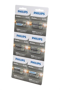 PHILIPS Элемент питания Alkaline LR03A12S/51 LR03 20072