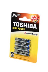 TOSHIBA Элемент питания HIGH POWER LR03GCP BP-4 LR03 15917