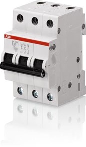 ABB Выключатель автоматический модульный 3п C 16 А 6кА S203 C16 2CDS213001R0164