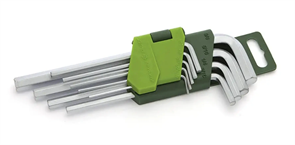 Набор шестигранных ключей дюймовых 9 шт. 1/16