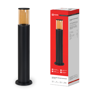 IN HOME Светильник уличный напольный ТБУ AMBER-SP600-1xA60-BL алюминиевый 600мм черный IP54 4690612055831