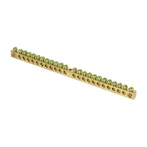 Шина 0 PEN (6х9) 22 отверстия латунь крепеж по центру без изолятора C0XgDGvYjjBsIANQ8zzYM2