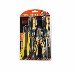 Family Tools Набор инструментов (Пассатижи, строительный нож, набор шестигранников, комбинированная отвертка) GWP3ReisgZYOPyGdAr4fG3