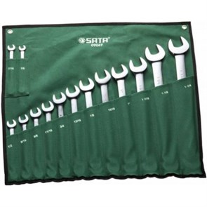 SATA Набор ключей комбинированный дюймовый 14 предметов 09069