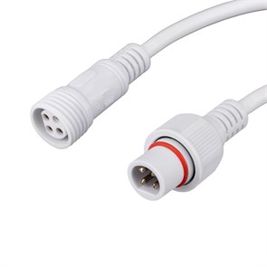 REXANT Соединительный кабель 4-контактный (4pin) герметичный (IP67) 4х0.75мм² белый 11-9440