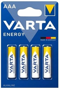 VARTA Батарейка ENERGY LR03 AAA BL4 Alkaline 1.5V 4103-1