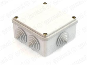 GREENEL Коробка распаячная наружная облегченная белая 100х100х45 IP44 GE41231-01