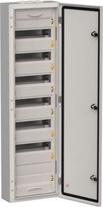 IEK TITAN 5 Корпус металлический ЩРн-84 (1х84) 1085х310х140мм IP54 серый (одна дверь) TI5-50-N-084-54-7035