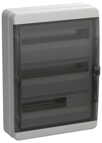 IEK TEKFOR Бокс навесной 54 мод. IP65 черная прозрачная дверь TF5-KP72-N-54-65-K03-K02