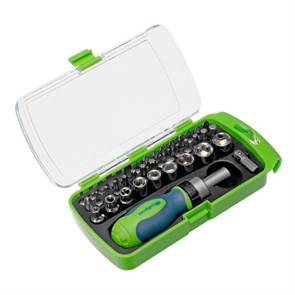 Сибртех Отвертка ревер. + биты, 41 пред., PH+PZ+SL+H+T, CrV, 2к рукоятка 133587