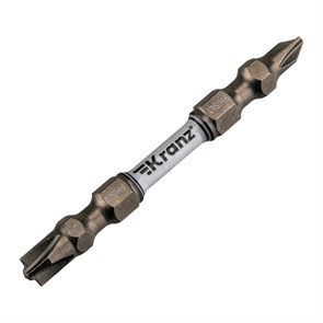 KRANZ Бита для шуруповерта PH/SL1 x PH/SL2х65 мм (2 шт/уп) KR-92-0451-1