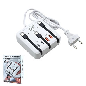Зарядная станция для телефонов 66W Power Socket MULTI-FUNCTION SP-407