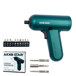 AKKO STAR Отвертка аккумуляторная 3,7V / 1500mAh nickel CRV 503601