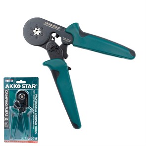 AKKO STAR Кримпер для опрессовки наконечников AWG23-7 0.25-10mm2 6-и гран 510272