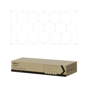 NEOX Светильник светодиодный ДБО-HEXAGON 14С-81065 810Вт 6500К 14сот с рамкой 0.5м шнур с вилкой 4835х2430мм 4690612066660