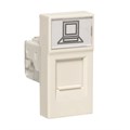 EKF Розетка RJ45 категории 5Е (ширина 1 модуль) E1MK015E-135-10 - фото 29952