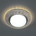 Светильник потолочный встраиваемый со светодиодной подсветкой 20LED*2835 SMD 4000K, 15W GX53, без лампы, прозрачный, хром CD4046 с драйвером в компле 41908