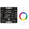 ECOLA controller LED strip RGB RF 24A 288W 12V (576W 24V) с кольцевым сенсорным белым радиопультом  [RFC24WESB] RFC24WESB - фото 30326