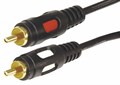 REXANT Шнур 2 RCA - 2 RCA, 1,5м, черный, Gold 17-0143 - фото 32229