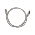 REXANT Патч-корд F/UTP, CAT 5e, RJ45-RJ45, 26AWG, LSZH, серый, 1м 02-0110-1 - фото 35268