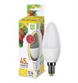 ASD Лампа светодиодная LED-свеча-standard 5Вт свеча 3000К тепл. бел. E14 450лм 160-260В 4690612002200 - фото 35863