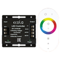 ECOLA controller LED strip RGB RF 18A 216W 12V (432W 24V) с кольцевым сенсорным белым радиопультом[RFC18WESB] RFC18WESB - фото 36609