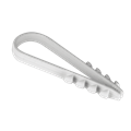 Дюбель-хомут для круглого кабеля (5-10мм) белый (100шт.) plc-ncs-5x10w - фото 38245