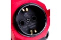 AY-KA колодка розеточная каучук 1гн красная с крышкой з/к 16А/250V IP44 10-60 55 100 00-1