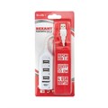 REXANT Разветвитель USB 2.0 на 4 порта белый 18-4105-1 - фото 41036